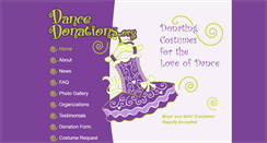 Desktop Screenshot of dancedonations.org